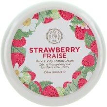 Духи, Парфюмерия, косметика Питательный крем для рук и тела - The Face Shop Hand & Body Shiffon Cream Strawberry Fraise