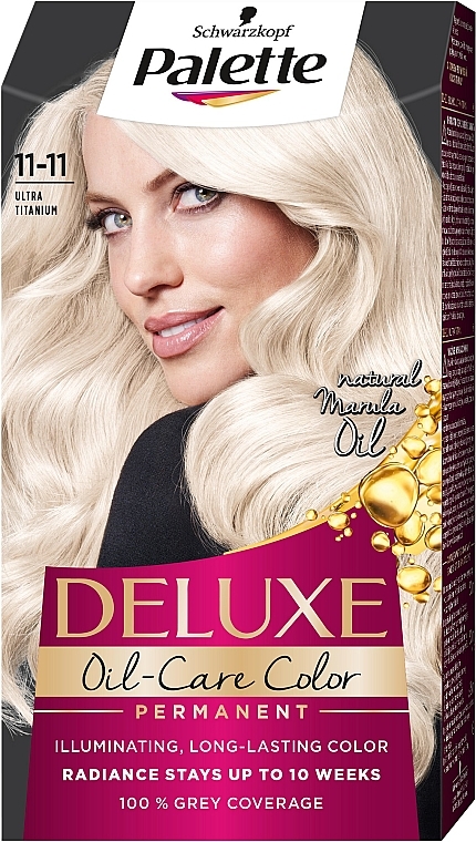 Перманентна фарба для волосся - Palette Deluxe Oil-Care Color 3 Ks