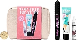 Парфумерія, косметика Набір - Benefit Top Trip Beauty Set (f/primer/22ml + brow/gel/3g + mascara/8,5 g)