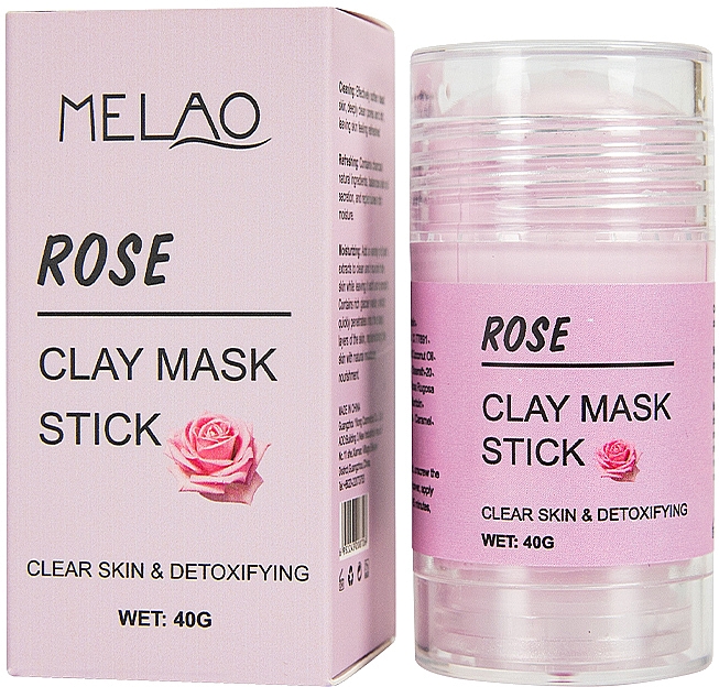 Маска-стик для лица "Rose" - Melao Rose Clay Mask Stick — фото N1