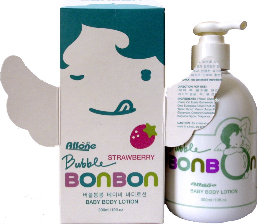 М'який дитячий лосьйон для чутливої шкіри з ароматом полуниці - Bubble BonBon — фото N1