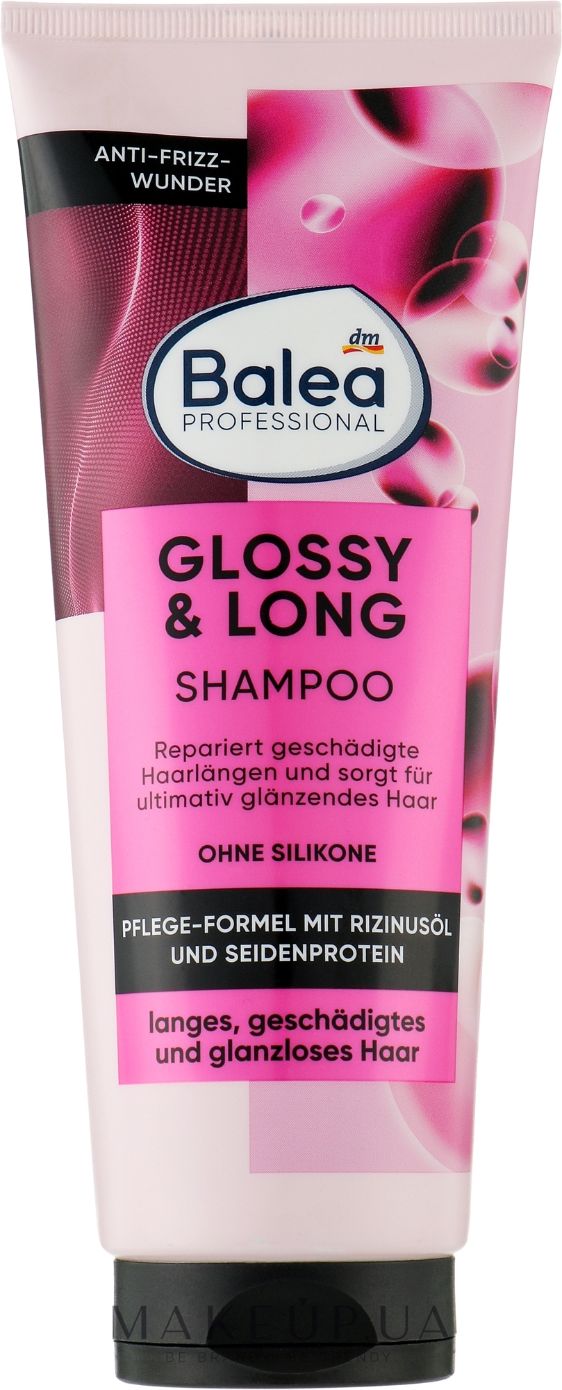 Профессиональный шампунь для длинных волос - Balea Professional Glossy & Long — фото 250ml
