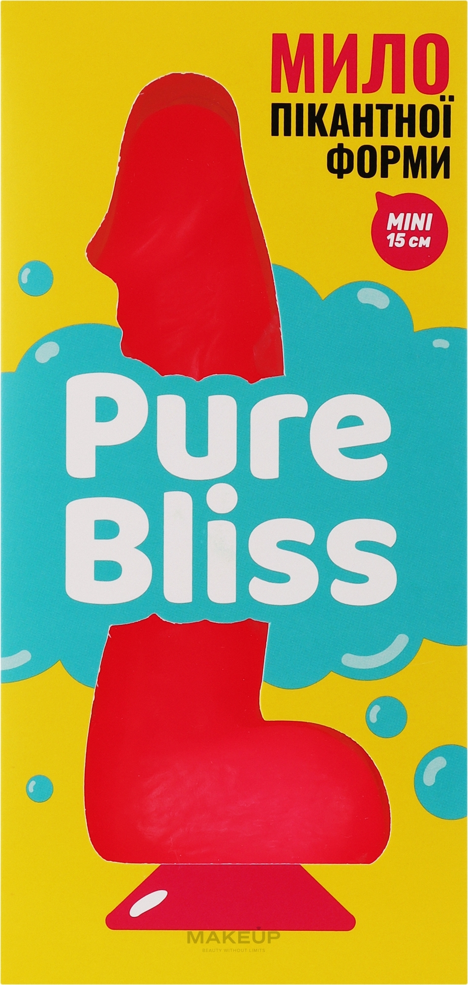 Мыло пикантной формы с присоской, красное - Pure Bliss Mini Red — фото 160g