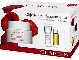 Парфумерія, косметика Набір - Clarins Masvelt (b/cr/200ml + b/scr/30ml + b/oil/10ml)