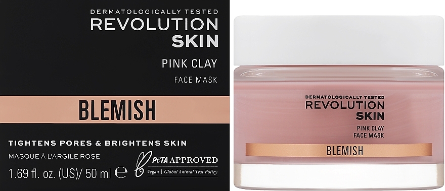 Маска-детокс для лица - Makeup Revolution Skincare Pink Clay Detoxifying Face Mask — фото N2
