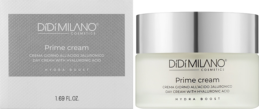 Дневной крем с гиалуроновой кислотой - Didi Milano Prime Cream Day Cream With Hyaluronic Acid — фото N2