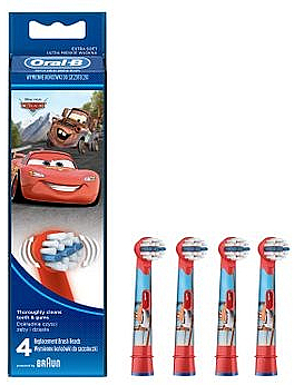 Детские насадки для зубных щеток EB10-4, Легковые автомобили - Oral-B Stages Power Disney — фото N1