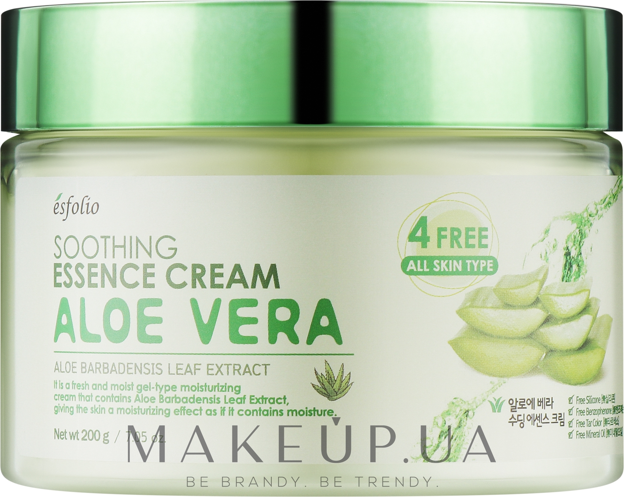Успокаивающий крем для лица с алоэ вера - Esfolio Soothing Essence Cream Aloe Vera  — фото 200g