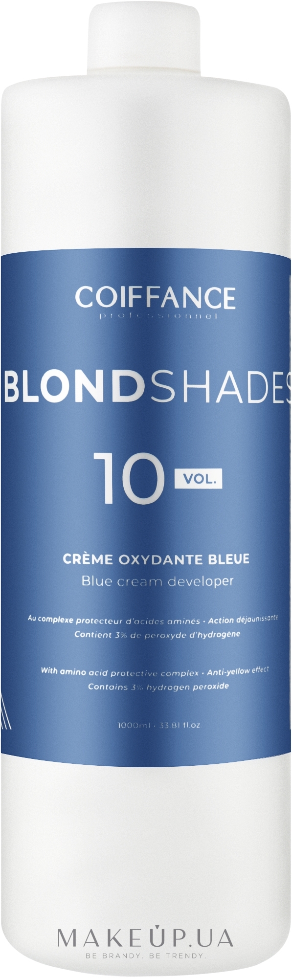 Окислитель - Coiffance Professionnel Blondshades 10 Vol Blue Cream Developer — фото 1000ml