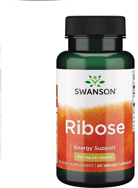 Дієтична добавка "Рибоза" 750 мг, 60 шт. - Swanson Ribose — фото N1