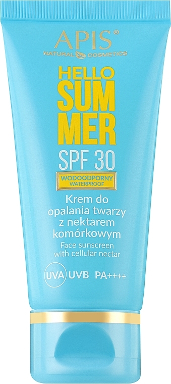 Сонцезахисний крем для обличчя із клітинним нектаром SPF30 - APIS Hello Summer — фото N1