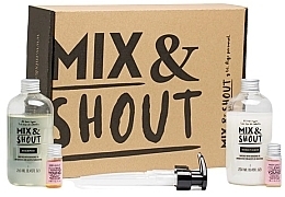 Набір для всіх типів волосся - Mix & Shout Strengthening Routine (sham/250ml + condit/250ml + ampoul/2x5ml) — фото N1