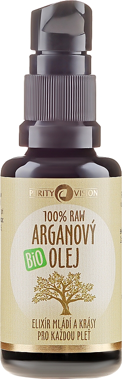 Аргановое масло - Purity Vision 100% Raw Bio Argan Oil — фото N2