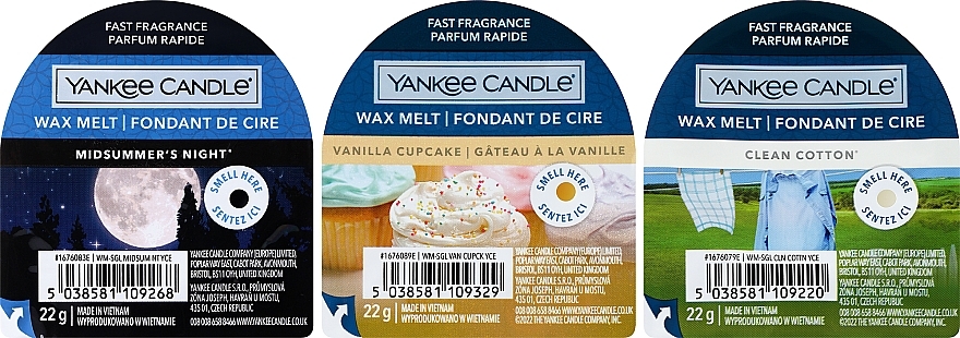 Набір - Yankee Candle Set (wax/melt/3x22g) — фото N2