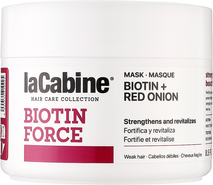 Маска проти випадіння волосся - La Cabine Biotin Force Biotin + Red Onion Mask — фото N1