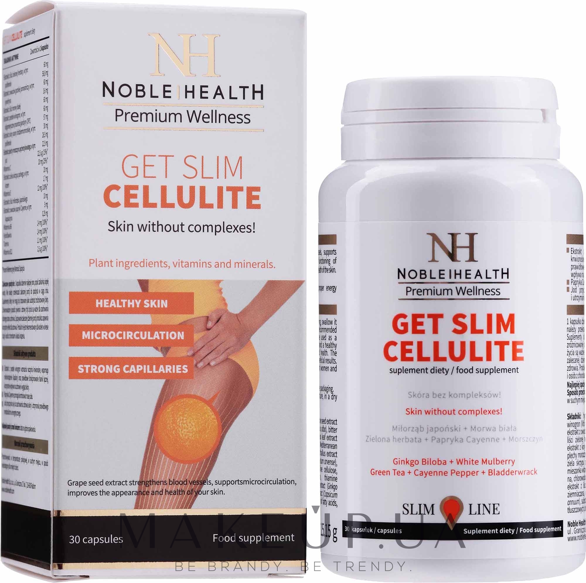 Засіб для боротьби із целюлітом - Noble Health Get Slim Cellulite — фото 30шт