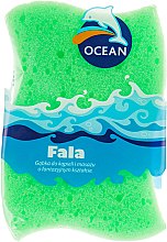 Парфумерія, косметика Губка масажна для купання Fala, салатова - Ocean