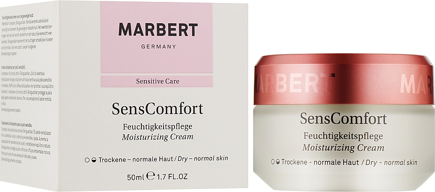 Зволожувальний крем для обличчя - Marbert SensComfort Moisturizing Cream — фото N2