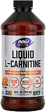 Парфумерія, косметика Рідкий L-карнітин зі смаком апельсина, 1000 мг - Now Foods L-Carnitine Liquid Citrus Flavor