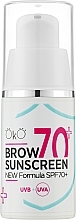 Парфумерія, косметика Сонцезахисний крем для брів після перманентного макіяжу - OkO Lash & Brow Sunscreen SPF 70+