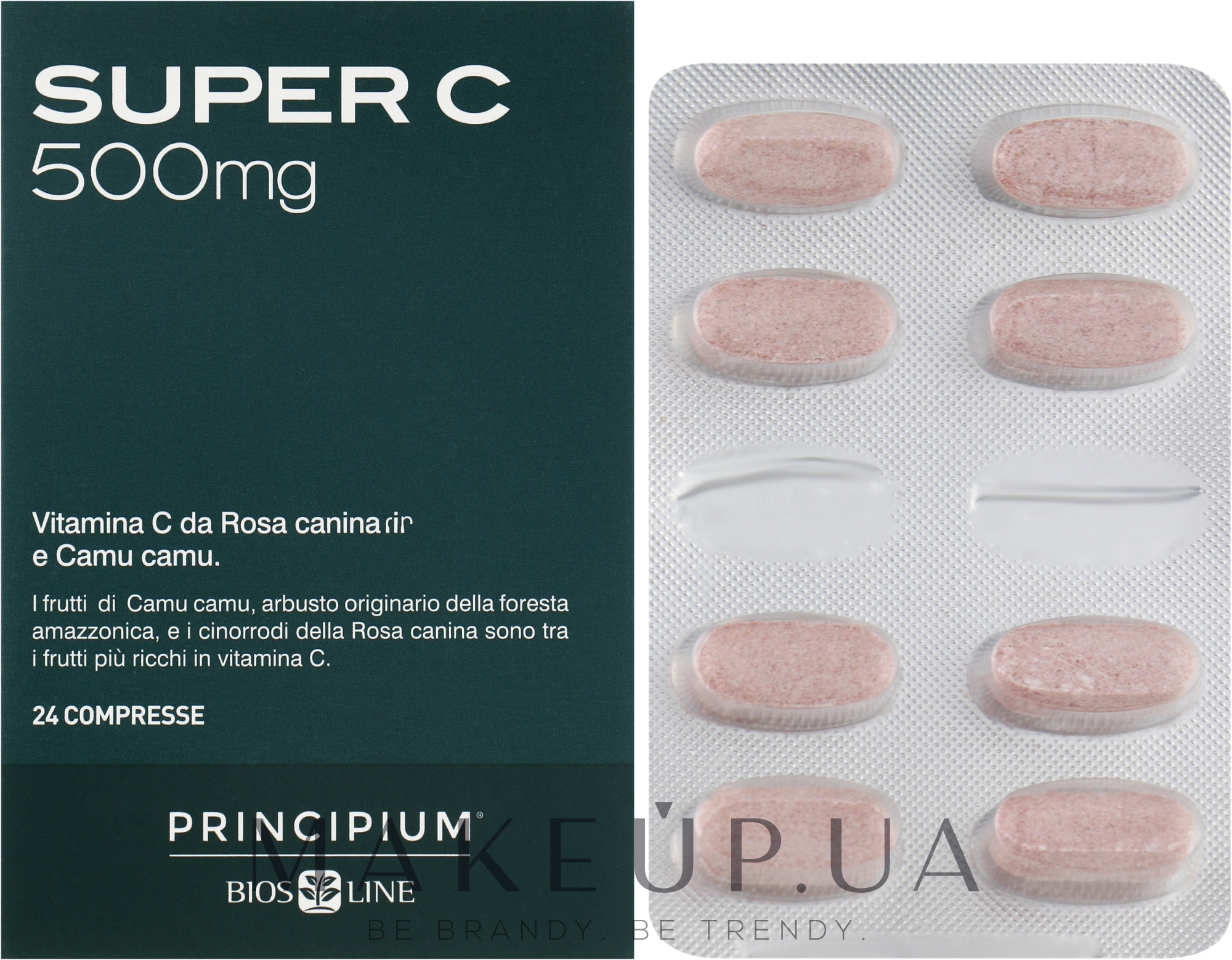Харчова добавка «Супервітамін С» - BiosLine Principium Super C 500 — фото 24шт