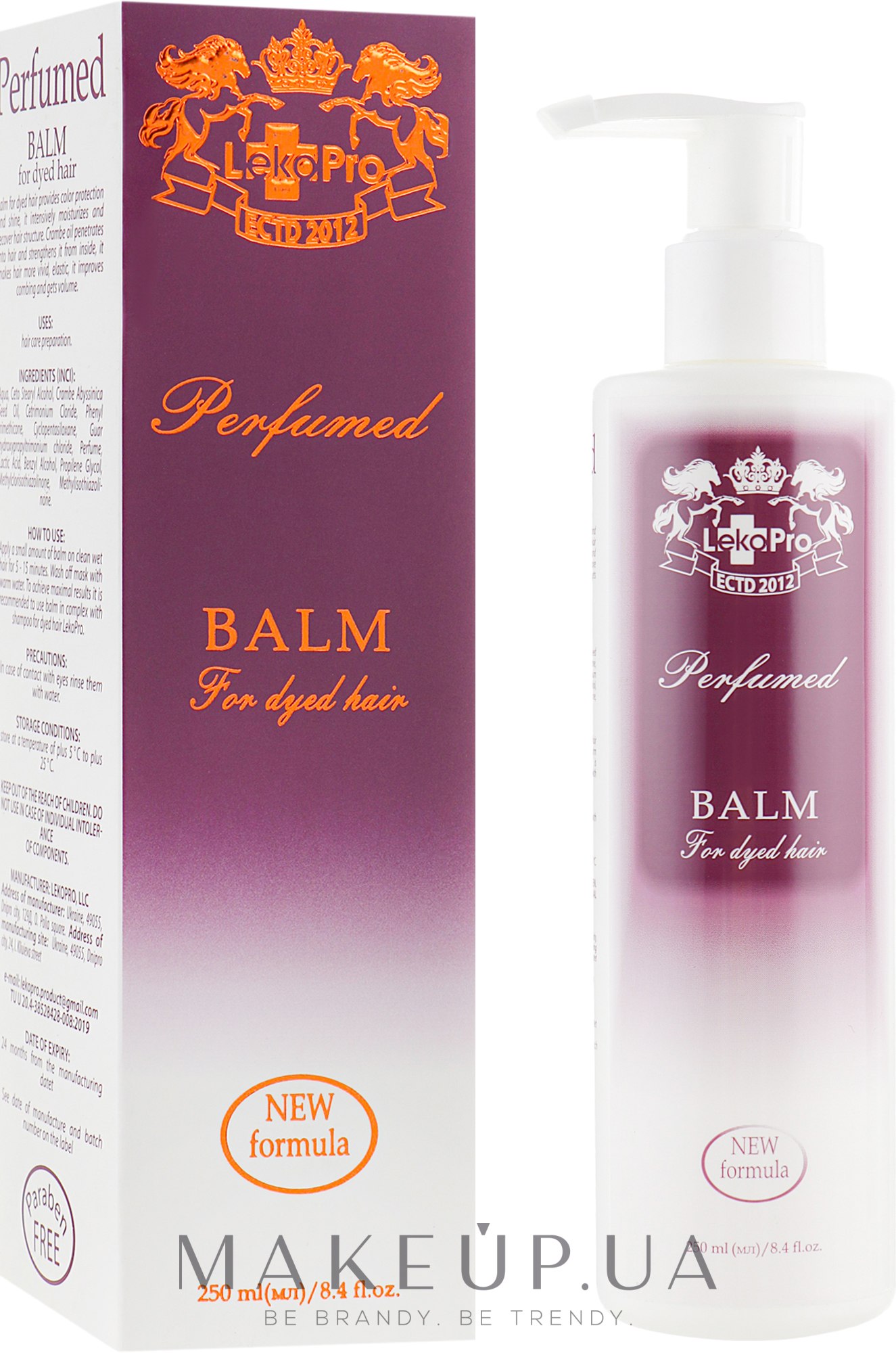 Бальзам парфюмированный для окрашенных волос - LekoPro Perfumed BalmFor Dyed Hair — фото 250ml