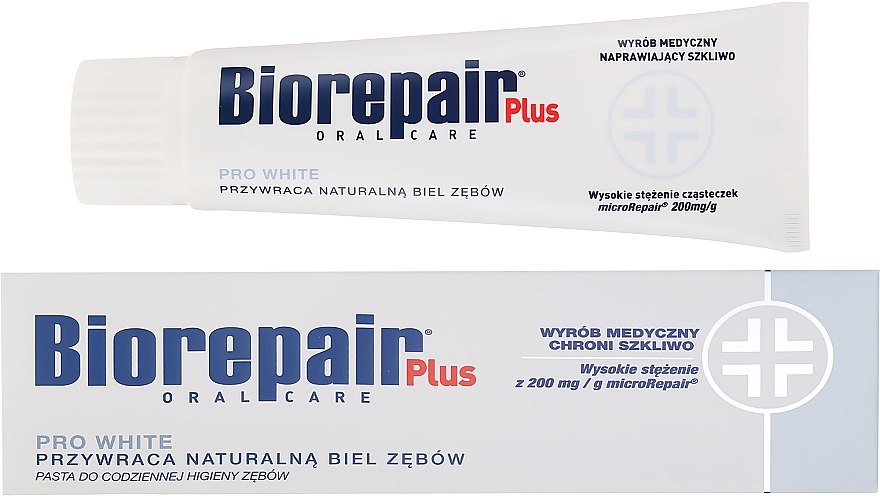 Відбілювальна зубна паста - BioRepair Plus PRO White — фото N1