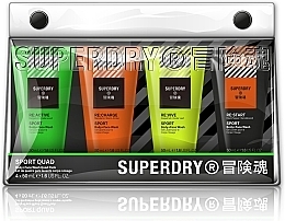 Духи, Парфюмерия, косметика Набор для мужчин - Superdry Sport Quad (sh gel/4х50ml)