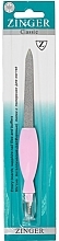 Пилочка для ногтей с триммером для кутикулы, светло-розовая - Zinger Classic — фото N1
