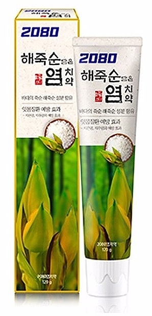 Зубная паста с морской солью и побегами бамбука - Dental Clinic 2080 Sea Bamboo Shoot Salt Toothpaste — фото N1