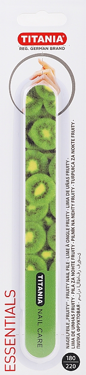 Пилочка для ногтей, киви - Titania Nail File Fruity — фото N1