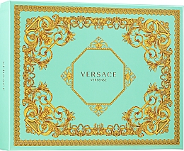 Парфумерія, косметика Versace Versense - Набір (edt/50 ml + b/lot/50 ml + sh/g/50 ml)