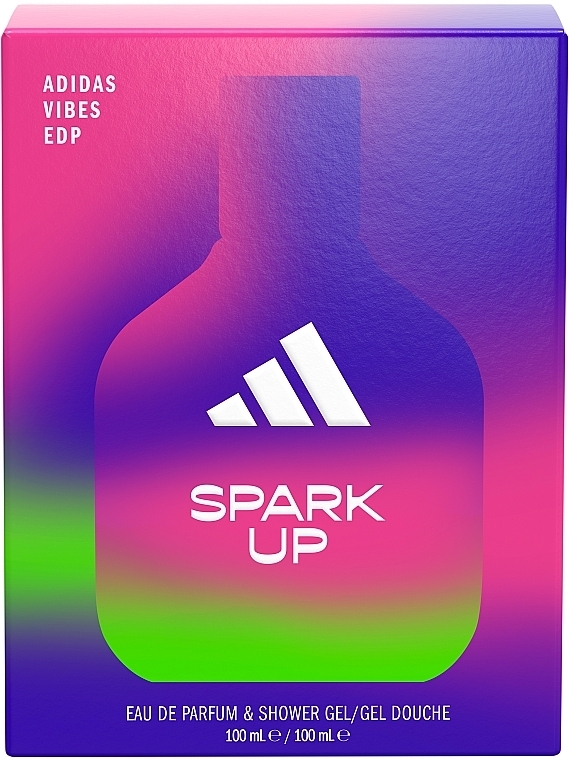 Adidas Vibes Spark Up - Набор (edp/100ml + sh/gel/100ml) — фото N2