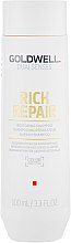 Відновлювальний шампунь для сухого та пошкодженого волосся - Goldwell Dualsenses Rich Repair Restoring Shampoo — фото N1