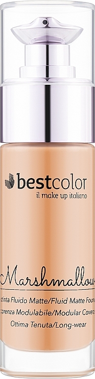 Тональний крем - Best Color Cosmetics Fondotinta Fluido Matte Marshmallow — фото N1