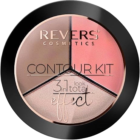 Палитра для макияжа - Revers Contour Kit 3in1 Look Total Effect