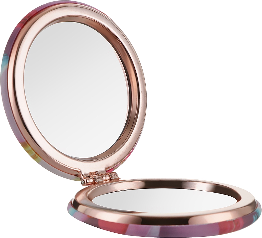 Дзеркало подвійне кругле "Макарун", метал, варіант 2 - Cosmo Shop CS А11 — фото N2
