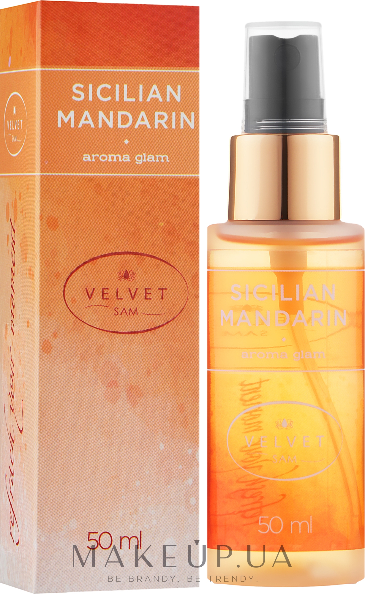 Аромаспрей для тела "Sicilian Mandarin" - Velvet Sam Aroma Glam — фото 50ml