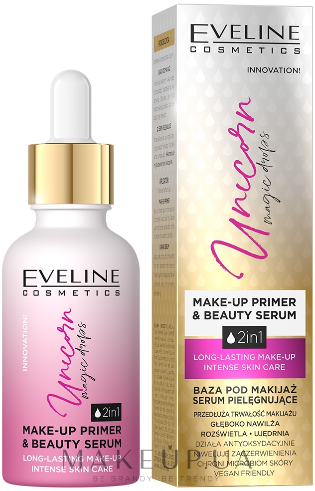 Праймер-сыворотка для макияжа - Eveline Cosmetics Unicorn Magic Drops Makeup Primer & Beauty Serum — фото 30ml