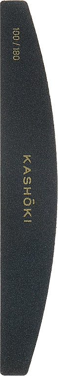 Мягкая пилочка в форме полумесяца, черная, 100/180 - Kashoki — фото N1