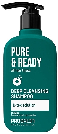 Шампунь для глубокого очищения всех типов волос - Prosalon Pure & Ready Deep Cleansing Shampoo — фото N1