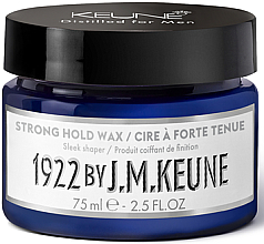 Парфумерія, косметика Віск сильної фіксації для укладання чоловічого волосся - Keune 1922 Strong Hold Wax For Men