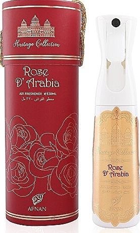 Спрей для дому - Afnan Perfumes Heritage Collection Rose D`Arabia Room & Fabric Mist — фото N1