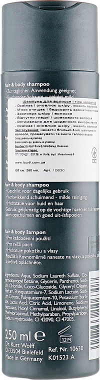 Шампунь для волос и тела - Alcina Herrenpflege For Men Hair & Body Shampoo — фото N3