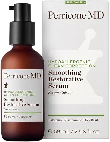 Разглаживающая сыворотка для лица - Perricone MD Hypoallergenic Clean Correction Smoothing Restorative Serum — фото N1