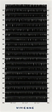 Накладні вії "Elite", чорні, 20 ліній (0,07, C, 8), екоупаковка - Vivienne — фото N1