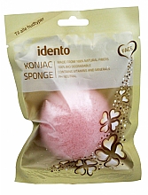 Духи, Парфюмерия, косметика Натуральный спонж для лица - Idento Konjac Half Ball Face Sponge Lycopene