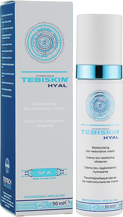 Омолаживающий увлажняюший крем с эффектом биоревитализации - Tebiskin Hyal Cream — фото N2