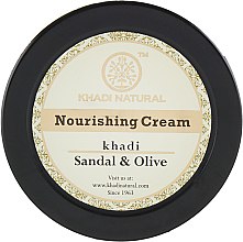 Антивозрастной питательный крем "Сандал и олива" - Khadi Natural Sandal & Olive Herbal Nourishing Cream — фото N3