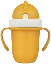 Кружка с силиконовой трубочкой, 210 мл, желтая - Canpol Babies — фото N1